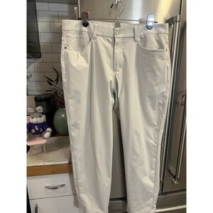 Lululemon Men's ABC Pants Sz34x30 Off-White Belt Loops Easter,golf,wedding,READ